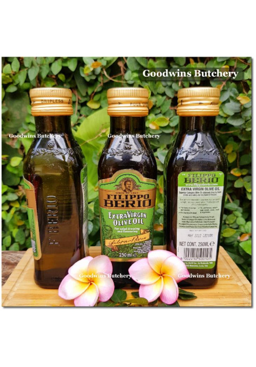 Oil OLIVE OIL Filippo Berio Italy EXTRA VIRGIN minyak zaitun 250ml